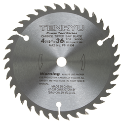 Tenryu 4-1/2" 36 Tooth Very Smooth Wood Blade - PT-11536 