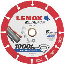 Lenox Metal Max 6" Cutting Disc - 1972923 