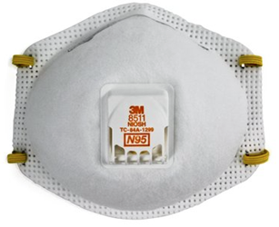 3M Particulate Respirator 8511, N95 - 10 Pack 