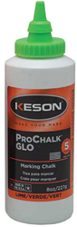 Keson 8 oz Glo-Lime Marking Chalk - 8-GL 