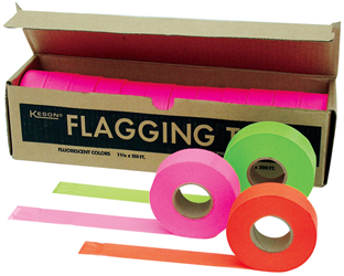 Keson Glo-Pink Flagging Tape - FT-GP 